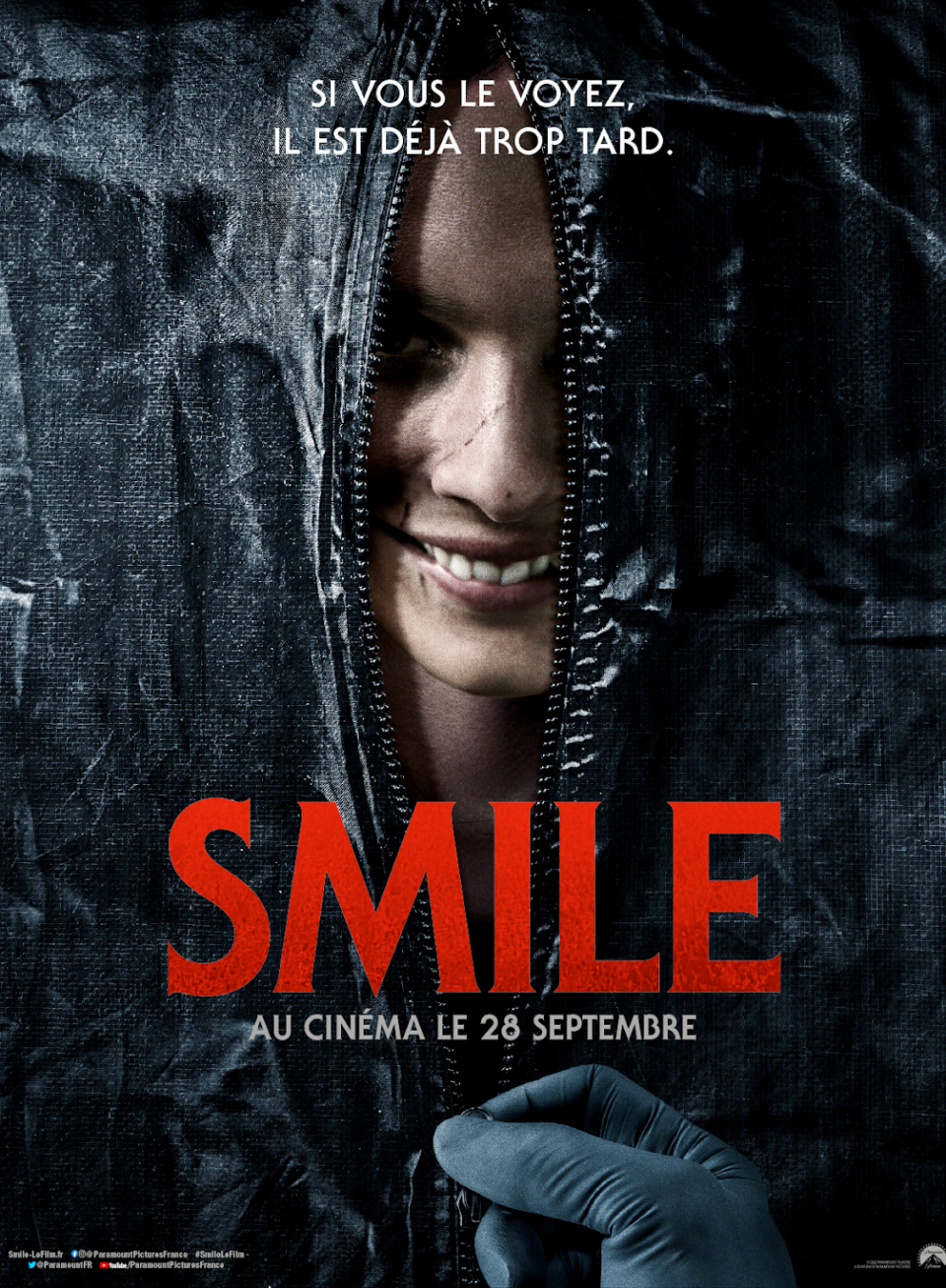 affiche du film Smile 2022 horreur