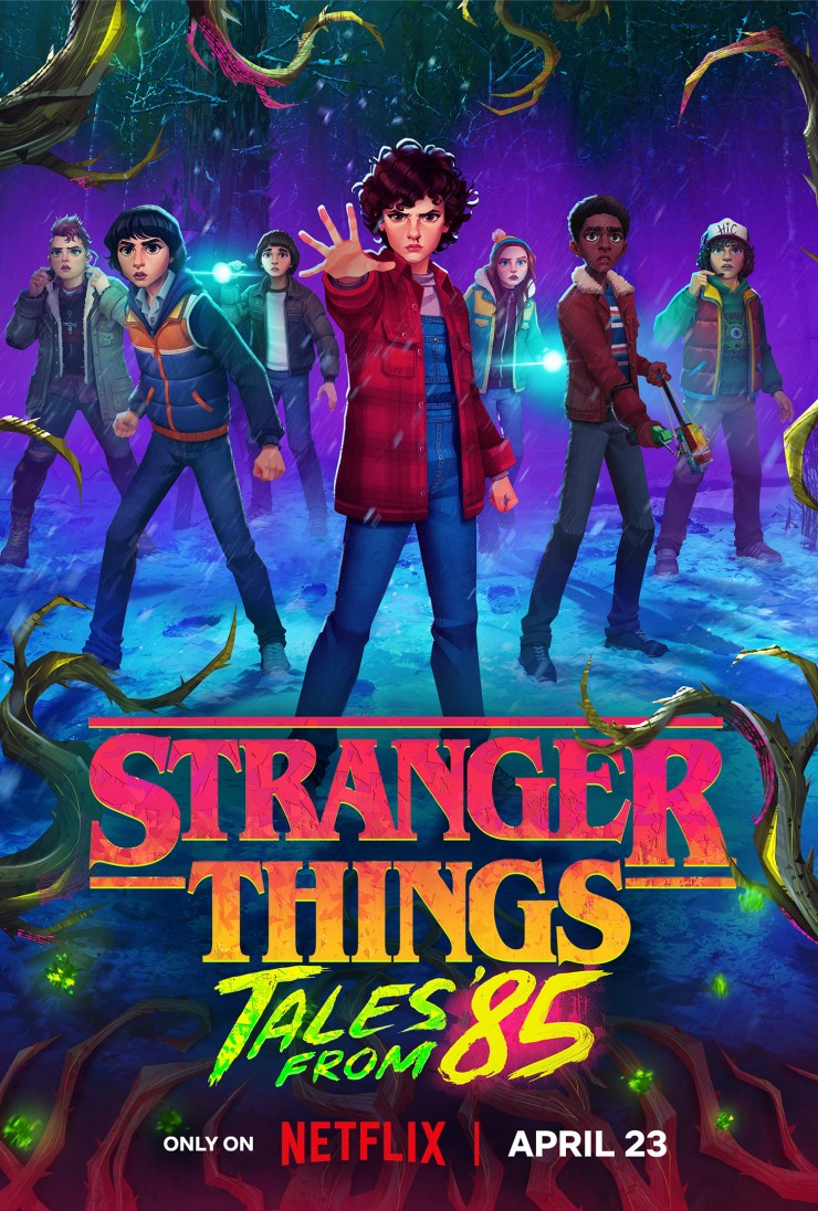 Stranger Things Tales from 85 affiche série animée Netflix