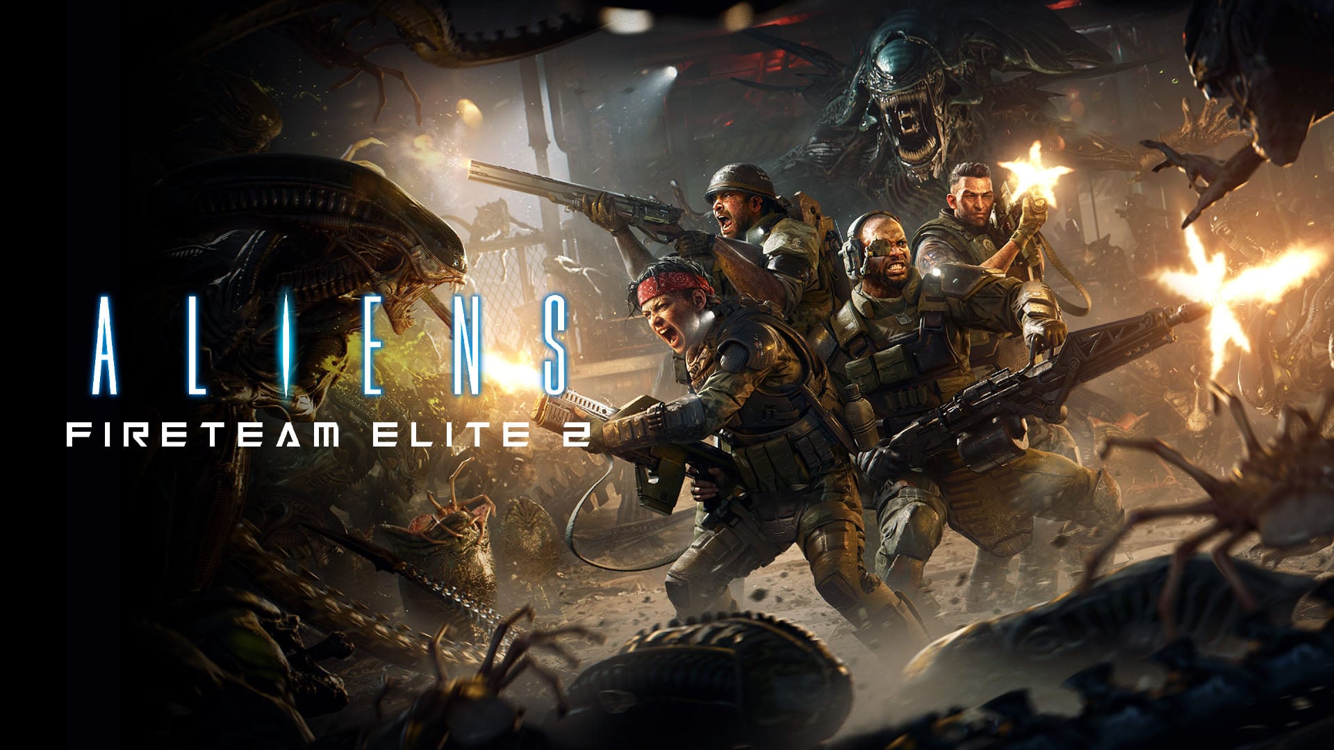 Key art officiel d'Aliens: Fireteam Elite 2