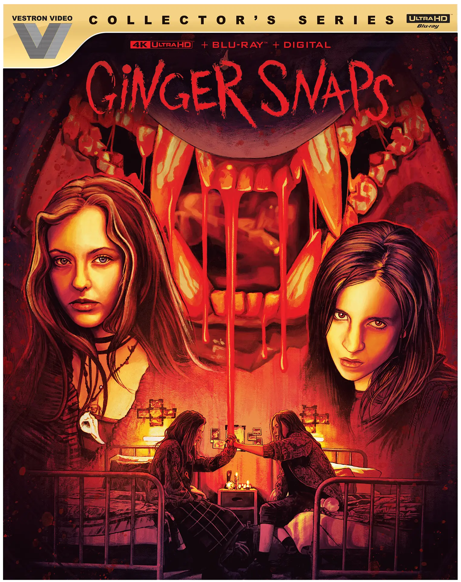 Ginger Snaps – affiche de la réédition 4K Blu-ray Vestron Video Collector's Series