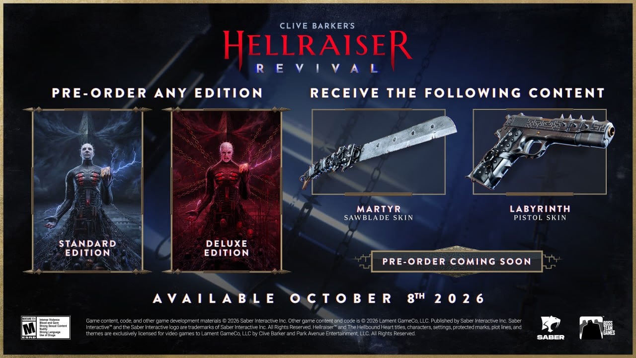 Key art de Clive Barker's Hellraiser: Revival