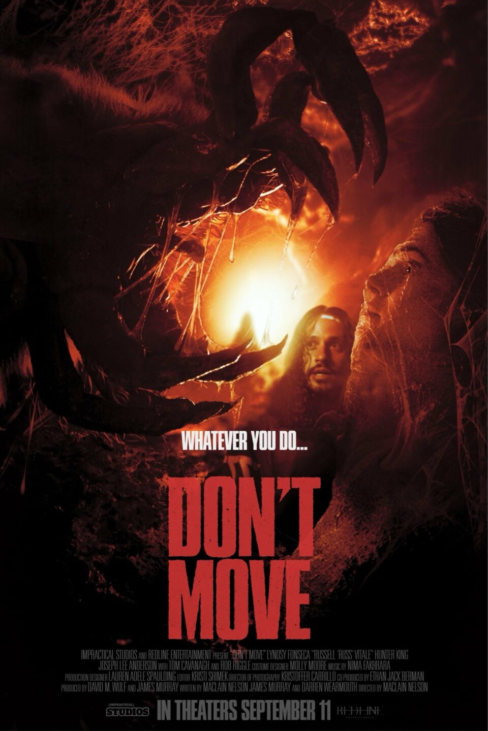 Don't Move, film de créature avec une araignée géante dans les Ozarks, avec Lyndsy Fonseca