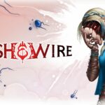 Key art officiel de Flesh & Wire avec Angel et le logo du jeu