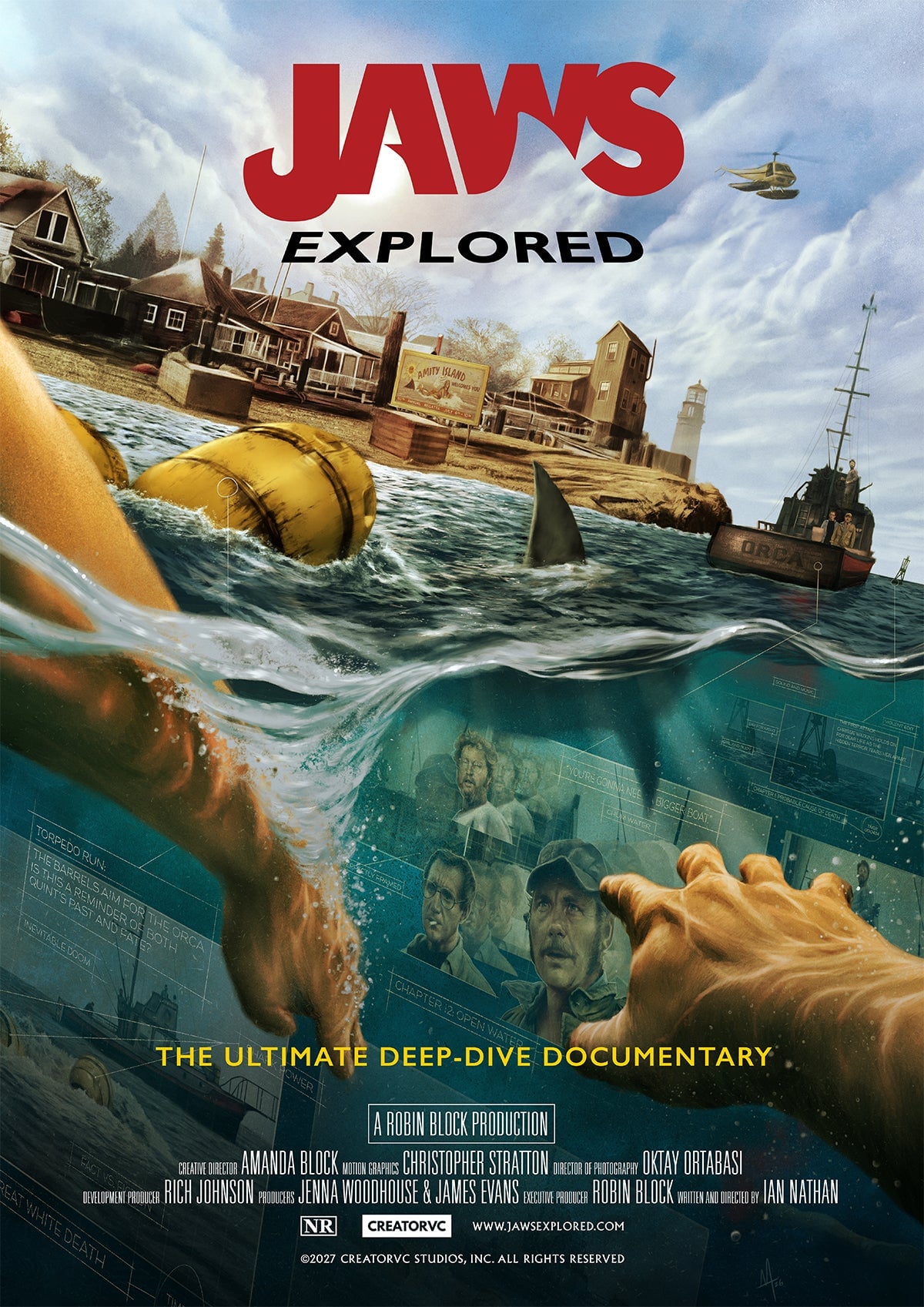 Affiche du documentaire Jaws Explored sur Les Dents de la Mer