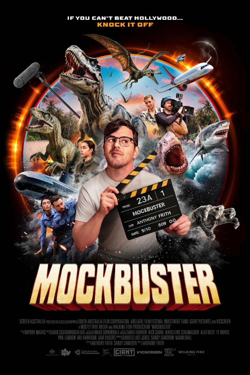 Affiche du documentaire Mockbuster sur le tournage pour The Asylum