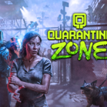 Key art de Quarantine Zone: The Last Check avec les personnages principaux face à une zone de quarantaine