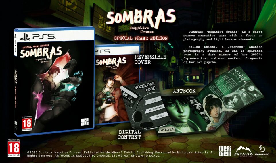 SOMBRAS: negative frames sortie 3 décembre PS5 Xbox PC Steam