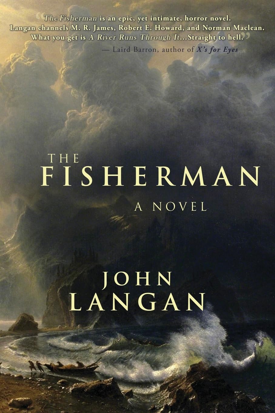 Couverture du roman The Fisherman de John Langan, adapté par David Lowery
