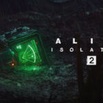 Visuel officiel d’Alien: Isolation 2 avec le logo du jeu et un détecteur de mouvement dans la brume
