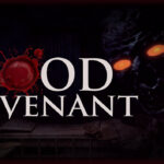 Visuel officiel de Blood Covenant avec un lit d'hôpital et une silhouette aux yeux orange
