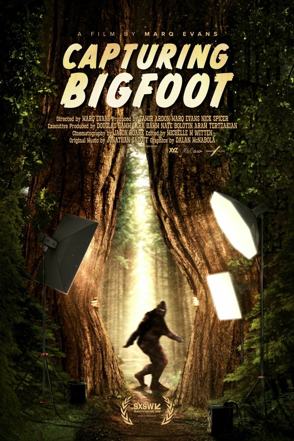 Affiche officielle du documentaire Capturing Bigfoot de Marq Evans