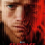 Affiche du film Clayface avec le visage de Matt Hagen déformé par des stries de chair rouge